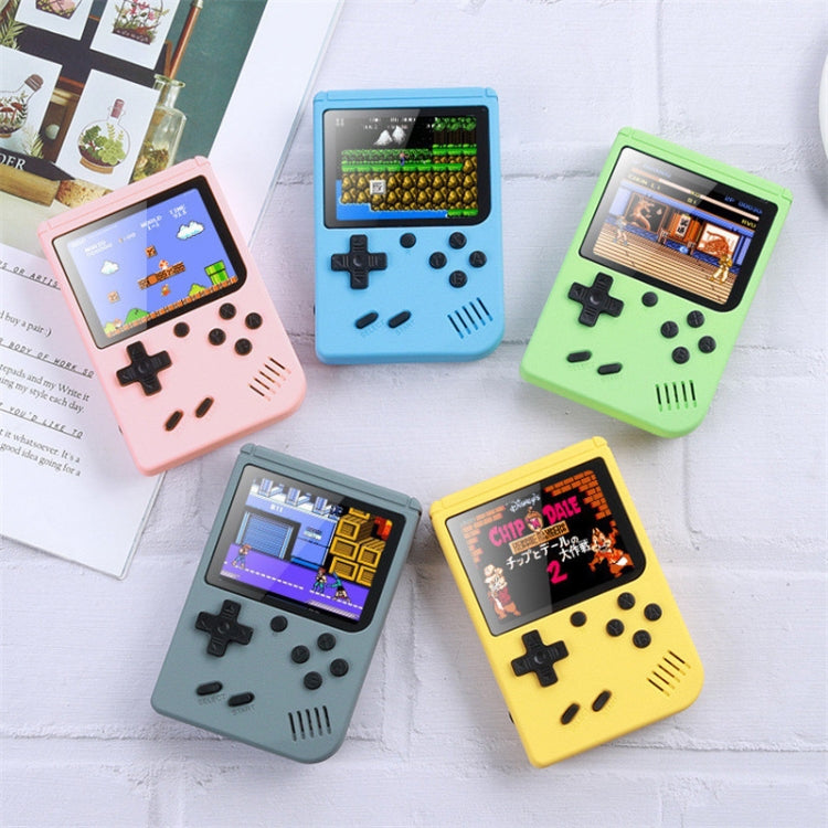 MK500 Macaron Mini Retro Classic Handheld Game Console for Kids Built-in 500 Games, Support AV Output(Yellow) by bashfashion