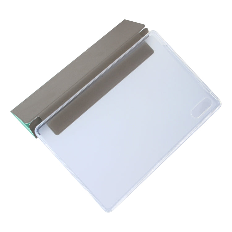 For Lenovo Tab P11 Pro (TB-XJ706F) Coloured Drawing Pattern Horizontal Flip Leather Case with Three-folding Holder(Avocado) by bashfashion