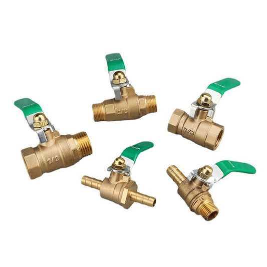 LAIZE Pneumatic Hose Connector Thickened Brass Ball Valve, Size:Outside 4 Point-Barb 12mm by LAIZE