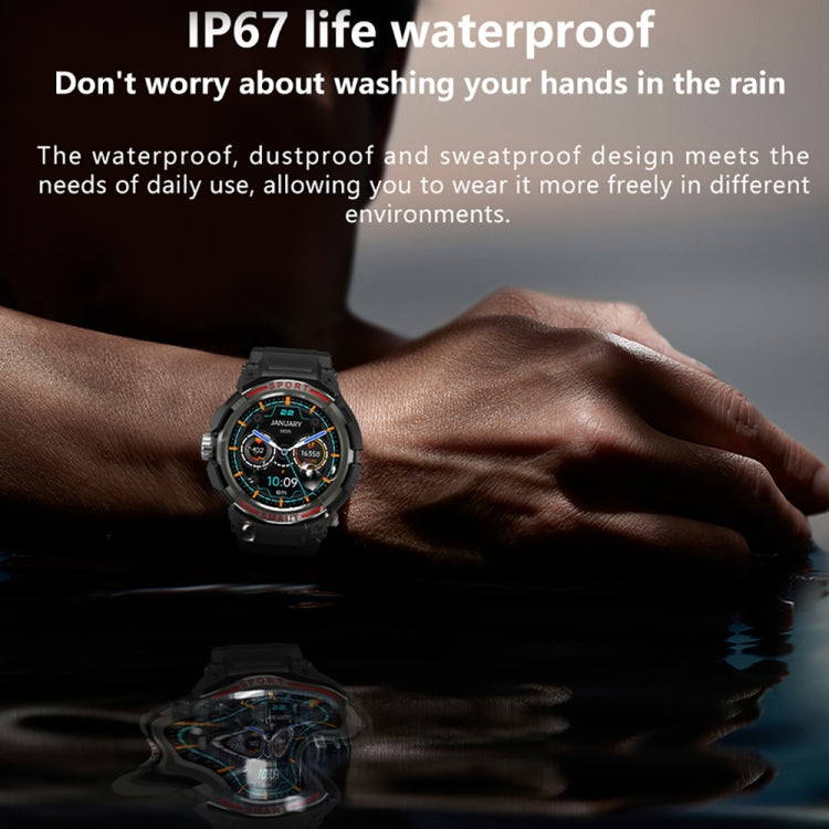 OVISEN GT100 1.39 inch TFT Screen 2 in 1 Bluetooth Headset Smart Watch, Support Blood Oxygen Monitoring/Bluetooth Music(Grey) by bashfashion