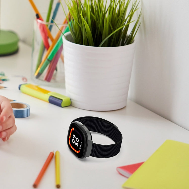 For Fitbit Ace LTE Nylon Loop Watch Band(Sea Shell Color) by bashfashion