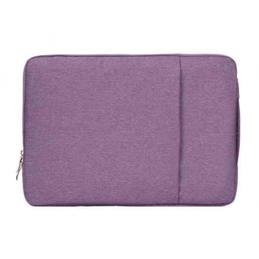 13.3 inch Universal Fashion Soft Laptop Denim Bags Portable Zipper Notebook Laptop Case Pouch for MacBook Air / Pro, Lenovo and other Laptops, Size: 35.5x26.5x2cm (Purple) by bashfashion