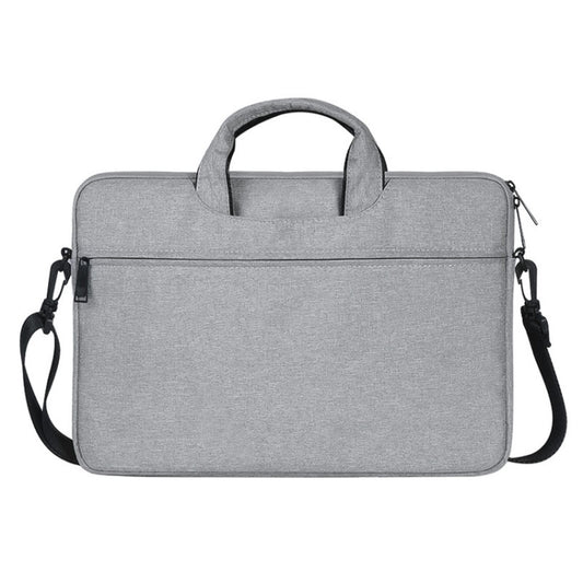 ST01S Waterproof Oxford Cloth Hidden Portable Strap One-shoulder Handbag for 15.6 inch Laptops(Light Grey) by bashfashion