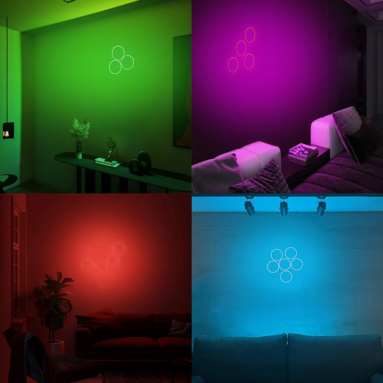 80mm 3W DIY Assembly Light COB LED Decorative Circle DC9V (Red Light) by bashfashion