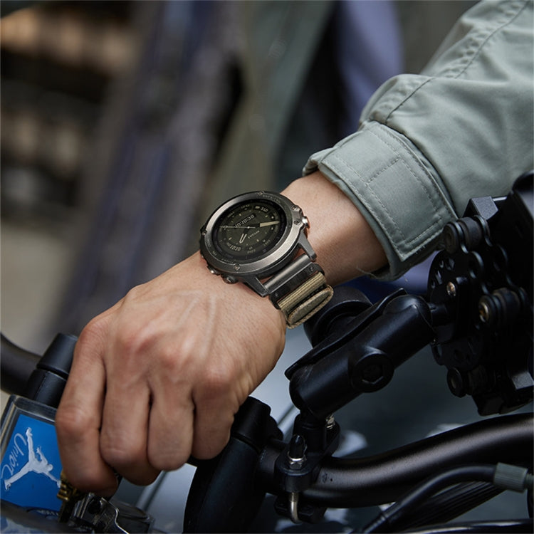 For Garmin Descent MK2 / MK2i Nylon Canvas Quick Release 26mm Watch Band(Black) by bashfashion