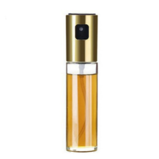 Plastic Glass Olive Pump Spray Bottle Oil Sauce Vinegar Bottle Oil Dispenser(Gold) by bashfashion