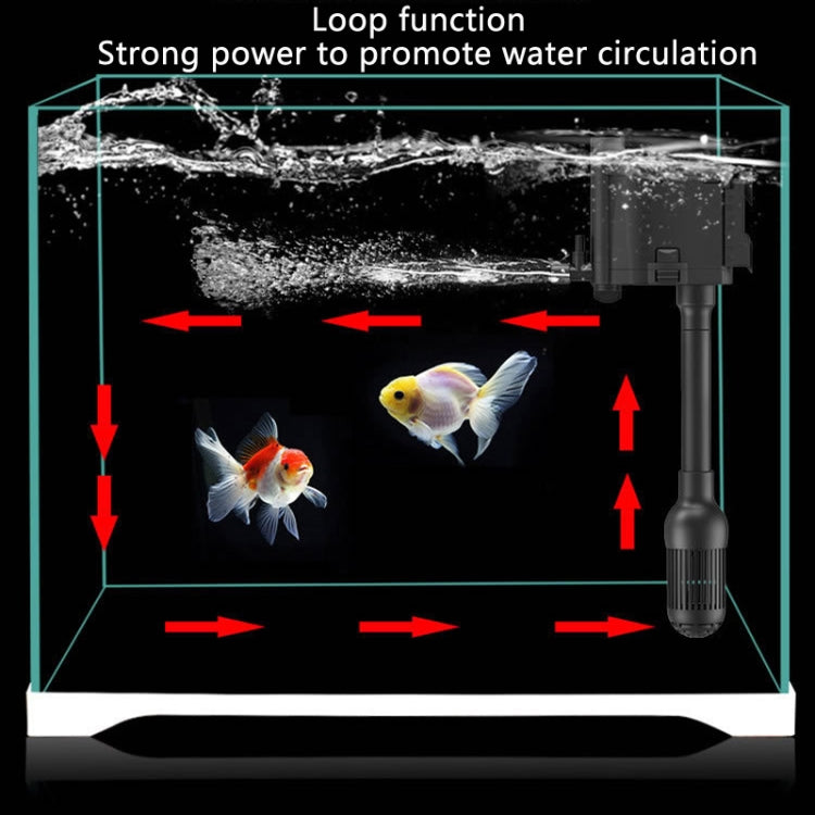 Multifunctional Fish Tank Filter Oxygenation Silent Pump, CN Plug, Specification:JP-500GS by bashfashion