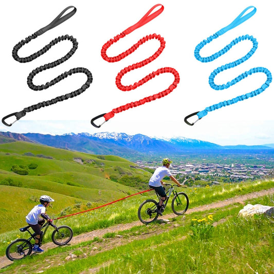 ZXCQYS-L Bicycle Tow Rope Mountain Bike Parent-Child Pull Rope Portable Tow Rope(Black) by bashfashion