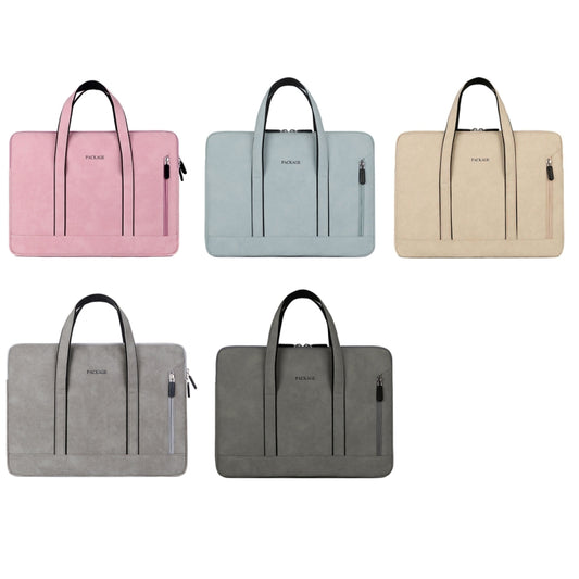 Q5 PU Waterproof and Wear-resistant Laptop Liner Bag, Size: 13 / 13.3 inch(Khaki) by bashfashion