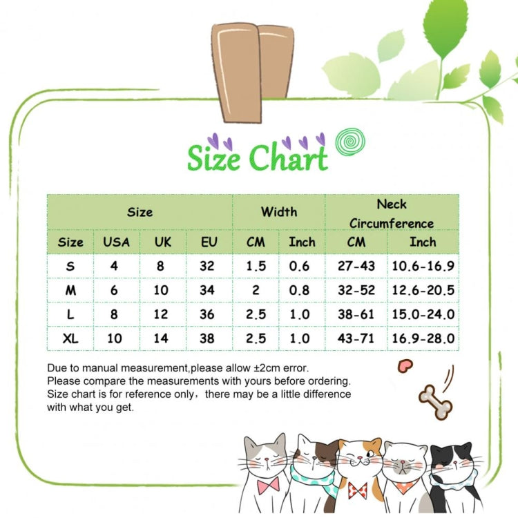 Pet Ethnic Style Polyester Cotton Print Pattern Collar, Size: M: 2.0x32-52cm(Maya Fans) by bashfashion