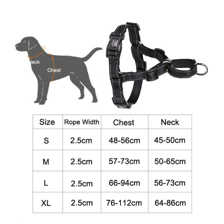 Glow Castle Pet Reflective Nylon Prevent Running Wild Chest Strap, Size: L(Rose Red) by Glow Castle