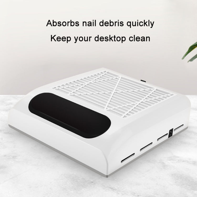 80W Manicure Vacuum Cleaner With Pull-Out Filter, Specification: EU Plug (Gold) by bashfashion