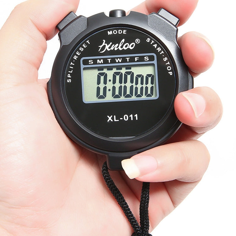 XINLOO XL-011 Display Single Memory Stopwatch Running Fitness Training Electronic Timer(Black) by null