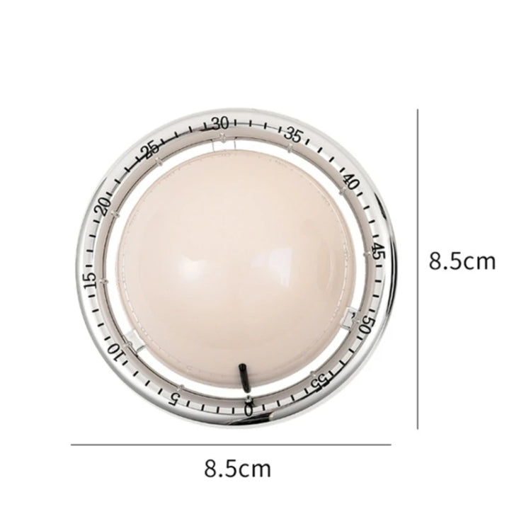 Kitchen Mechanical Timer Reminder Visual Time Manager Magnetic Suction Alarm Clock(Ivory White) by bashfashion
