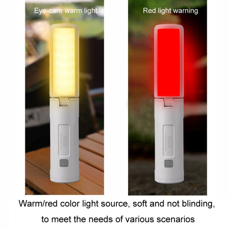 3500mAh M26 Foldable Handheld Lamp Portable Triple Leaf Hook Outdoor Flashlight Multi-Functional Camping Light by bashfashion