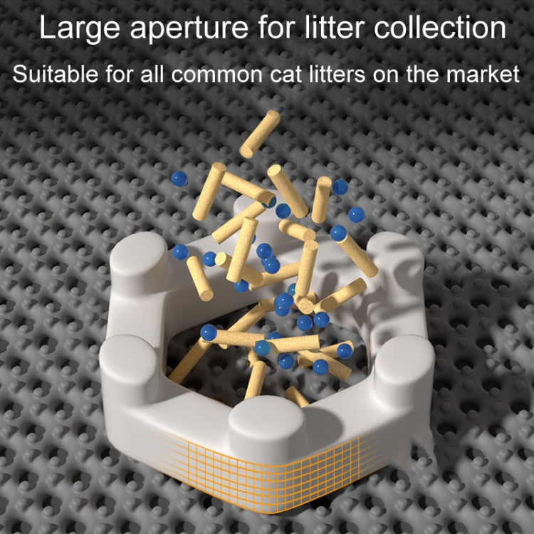 45 x 30cm Filtering And Splash-Proof Litter Mat Pet Double Layer EVA Bedding Pads(Gray) by bashfashion