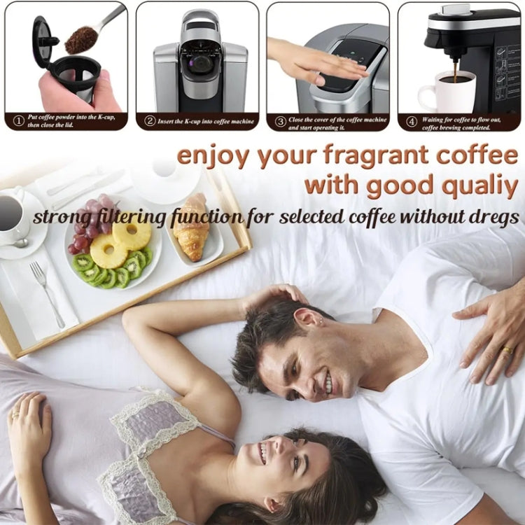 For Keurig Coffee Maker Reusable Mesh Coffee Filter(Black) by bashfashion