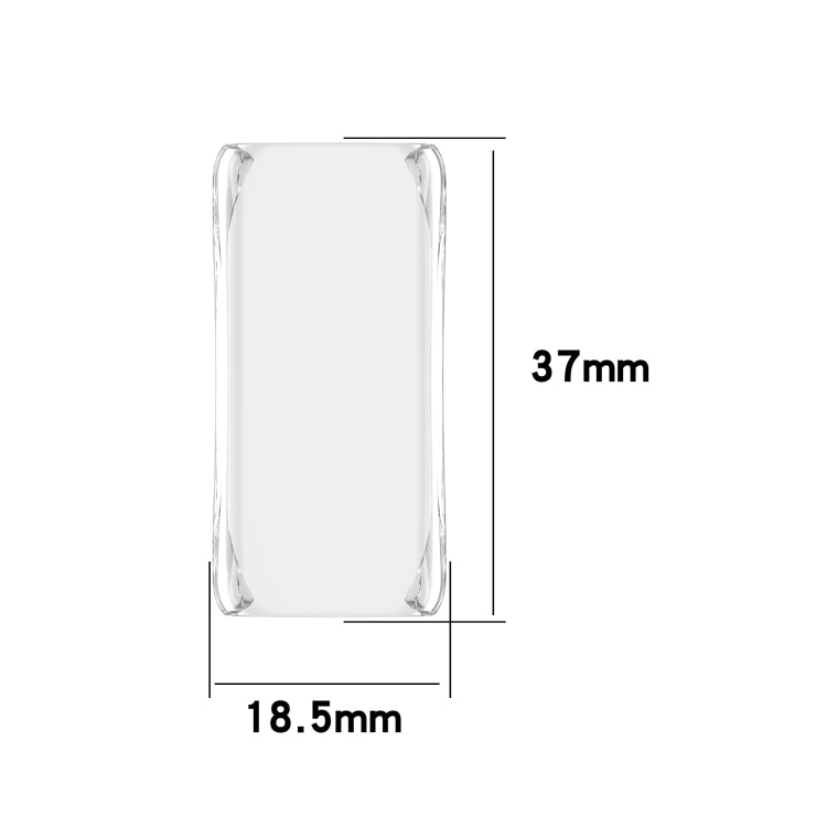 For Fitbit Inspire 2 Full Coverage PC Protective Case Cover(Transparent) by bashfashion