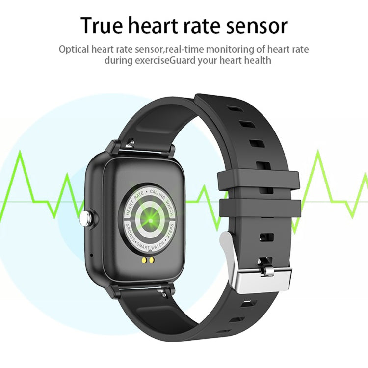 P6 1.54 inch TFT Color Screen IP68 Waterproof Smart Bracket, Support Bluetooth Call / Sleep Monitoring / Heart Rate Monitoring(Black) by bashfashion