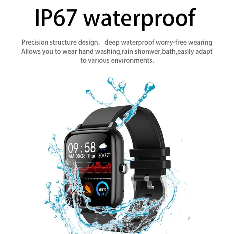 P6 1.54 inch TFT Color Screen IP68 Waterproof Smart Bracket, Support Bluetooth Call / Sleep Monitoring / Heart Rate Monitoring(Black) by bashfashion