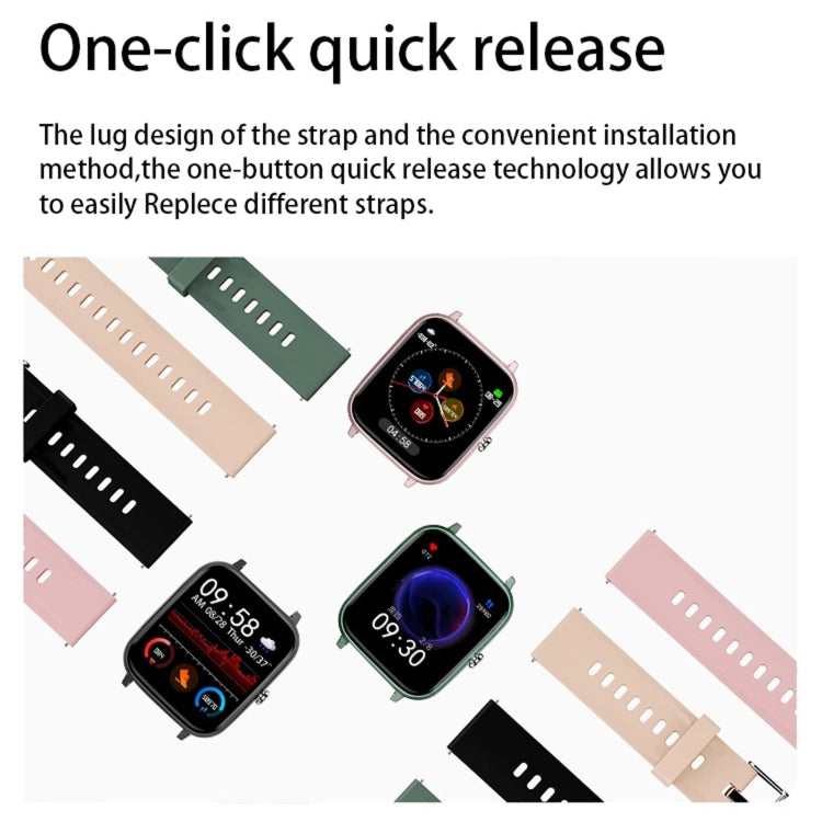 P6 1.54 inch TFT Color Screen IP68 Waterproof Smart Bracket, Support Bluetooth Call / Sleep Monitoring / Heart Rate Monitoring(Black) by bashfashion