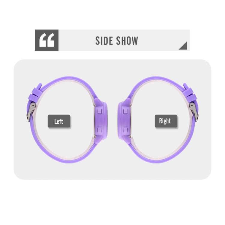 SKMEI 1721 Triplicate Round Dial LED Digital Display Luminous Silicone Strap Electronic Watch(White) by SKMEI