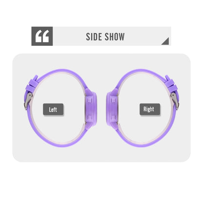 SKMEI 1721 Triplicate Round Dial LED Digital Display Luminous Silicone Strap Electronic Watch(Orange) by SKMEI