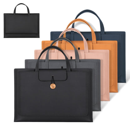 15-16 inch Universal Elastic Thread Button Portable Laptop Inner Bag(Dark Grey) by bashfashion