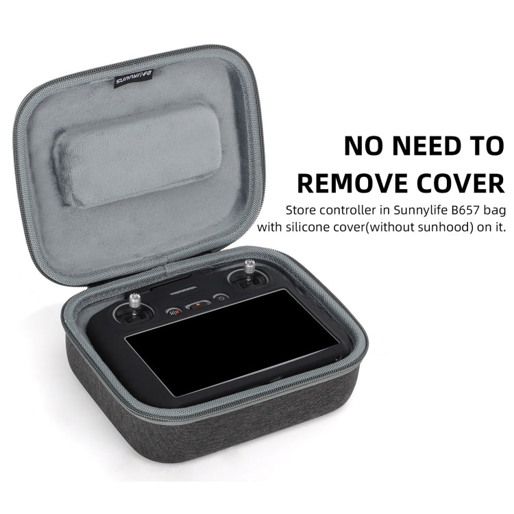 For DJI RC 2 Sunnylife Remote Control Shockproof Anti-scratch Silicone Case(Black) by Sunnylife