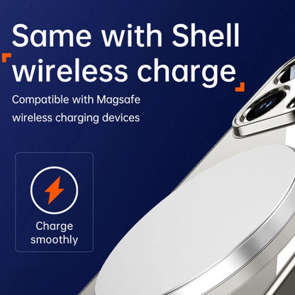 For iPhone 15 SULADA Shine Through Series Plating TPU Transparent Phone Case(Space Black) by SULADA