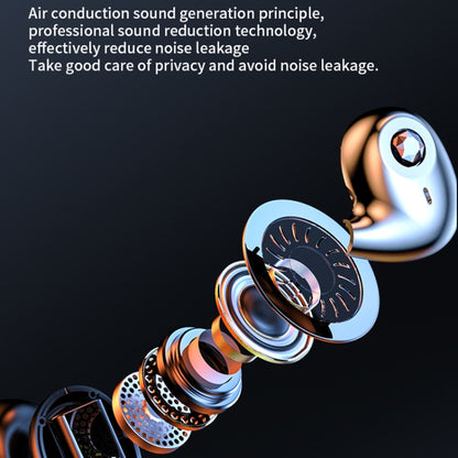 A59 Open Air Conduction Built-in Microphone Wireless Bluetooth Neckband Earphone(Blue) by bashfashion