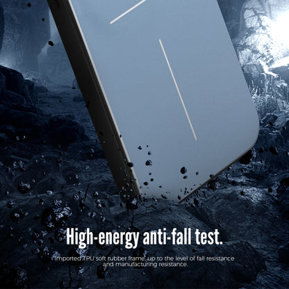 For iPhone 15 Plus R-JUST RJ52 3-Line Style Metal TPU Shockproof Phone Case(Silver) by R-JUST