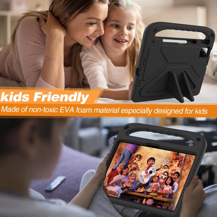 For Xiaomi Pad 7 / 7 Pro Handle EVA Shockproof Tablet Case with Holder(Black) by bashfashion