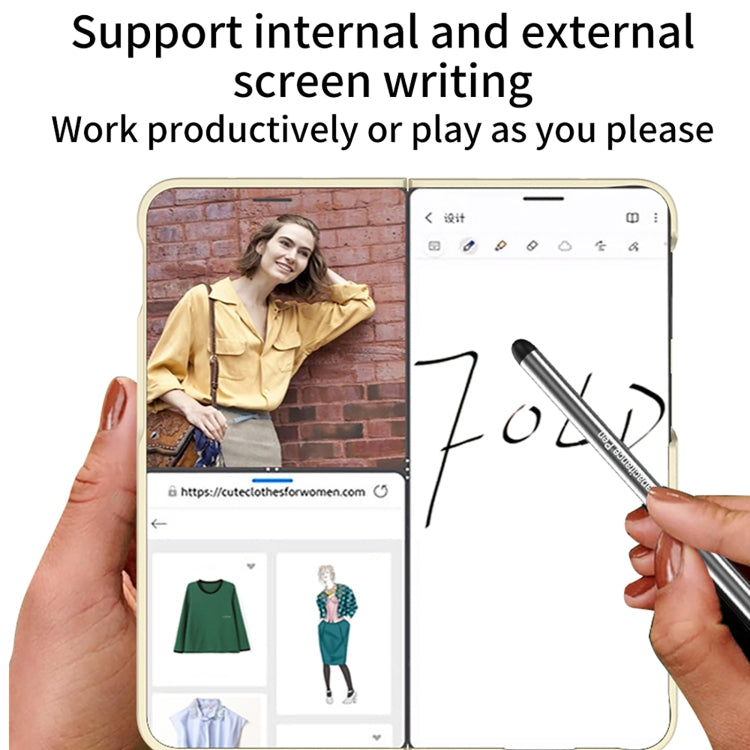 For OPPO Find N3 / OnePlus Open GKK Ultra-thin Full Coverage Phone Flip Case with Pen(Green) by GKK