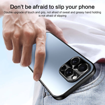 For iPhone 15 R-JUST RJ-61 Electroplating Frosted TPU + PC Phone Case(Blue) by R-JUST