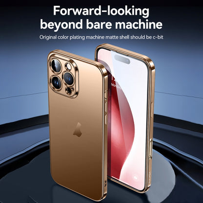 For iPhone 16 Plus SULADA Natural Color Series Electroplating Frosted TPU Phone Case(Silver) by SULADA