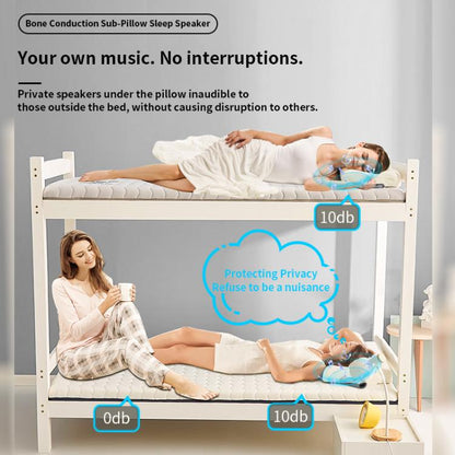 QY09 Bone Conduction Bluetooth 5.3 Sleep Speaker(Grey) by bashfashion