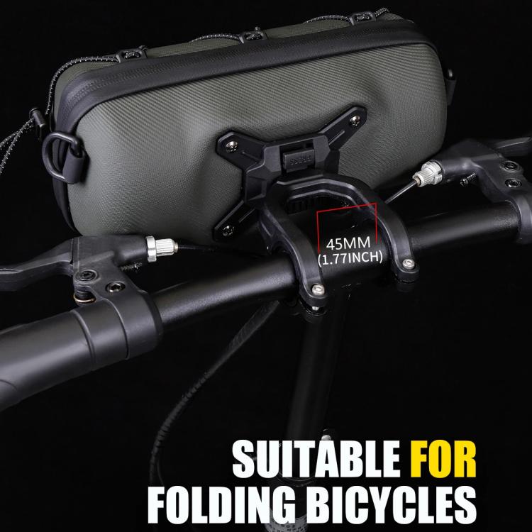 WILD MAN GD7X Mountain Bicycle EVA Hard Shell Handlebar Bag Quick Release Bracket(Army Green) by WILD MAN