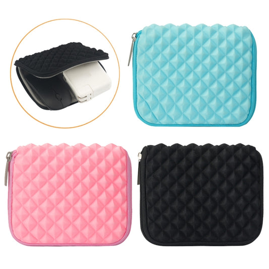 Diamond Texture Laptop Power Bag, Size: 16 x 13 x 1.5cm (Pink) by bashfashion