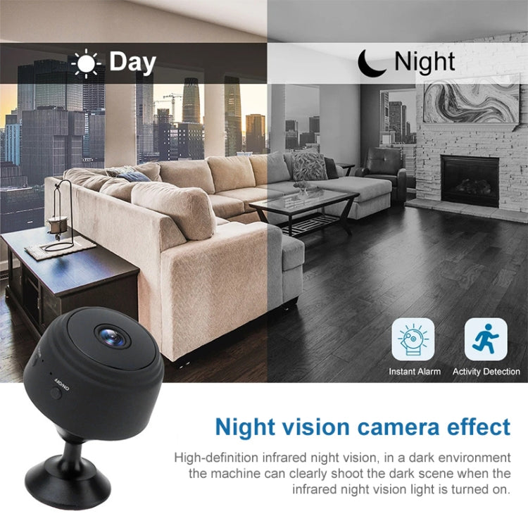 A9+ 1080P WiFi Remote Wireless Camera, Support Night Vision & Motion Detection & TF Card, Broadcom Bluetooth Solution(Black) by bashfashion