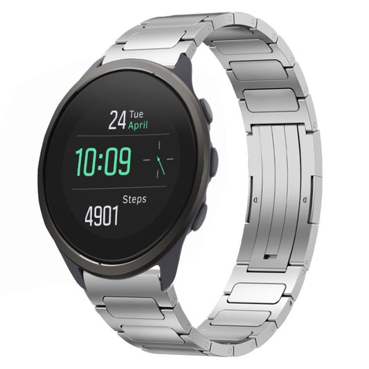 For SUUNTO 5 Peak 22mm I-Shaped Titanium Alloy Watch Band(Sliver) by bashfashion