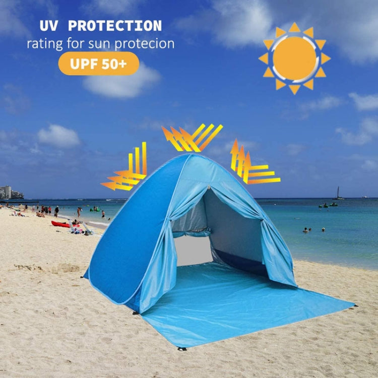 With Curtain Automatic Instant Pop Up Tent Potable Beach Tent, Size: 200x165x130cm(Blue) by bashfashion
