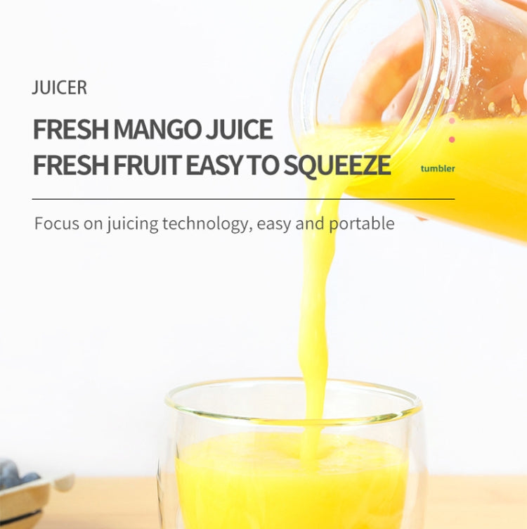 Mini Portable Usb Juice Machine Multi-Function Electric Charging Household Juicer( White) by bashfashion