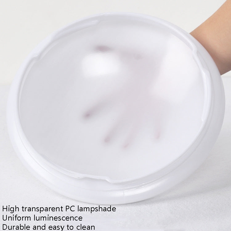 LED Sound Light Control Ceiling Lamp Round Corridor Intelligent Sensor Lamp, Power source: 8W 230mm(White) by bashfashion