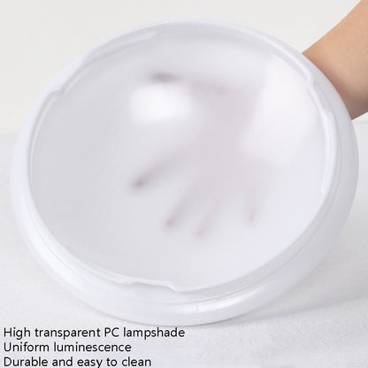 LED Sound Light Control Ceiling Lamp Round Corridor Intelligent Sensor Lamp, Power source: 8W 230mm(White) by bashfashion