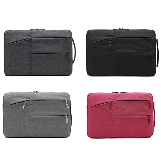Zipper Type Polyester Business Laptop Liner Bag, Size: 14 Inch(Rose Red) by bashfashion