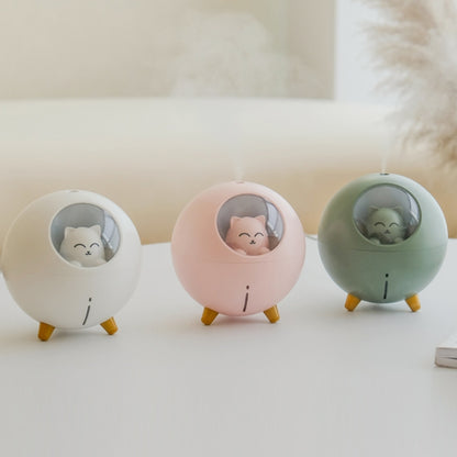 WT-TX5 USB Direct Insert Version Humidifier Mini Planet Cat Desktop Purifier(Green) by bashfashion
