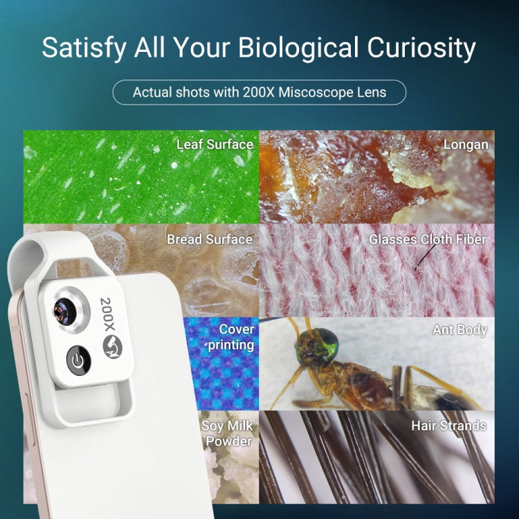 APEXEL APL-MS002CWH 200x High-Definition Children Science Education Microphone Lens With CPL(Black) by APEXEL