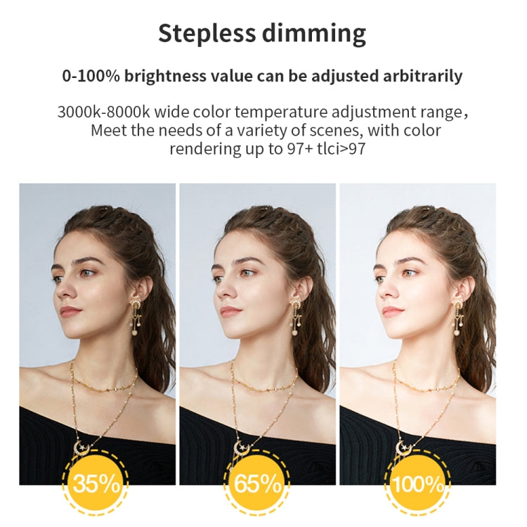 Pixel P45pro High Bright Dual Color Temperature Fill Light 120W Normal Bright Studio Camera Soft Light(A Set With EU Plug Adaptor) by Pixel