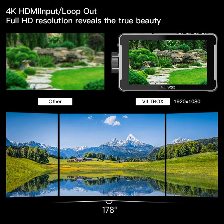 VILTROX DC550 Touch Model 5.5 Inch Camera Studio Monitors 4K HDMI 3D LUT Director Monitor by VILTROX